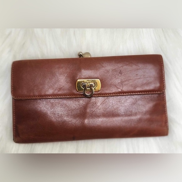 Salvatore Ferragamo Handbags - Used condition Salvatore Ferragamo Leather Wallet with dust bag (not original)